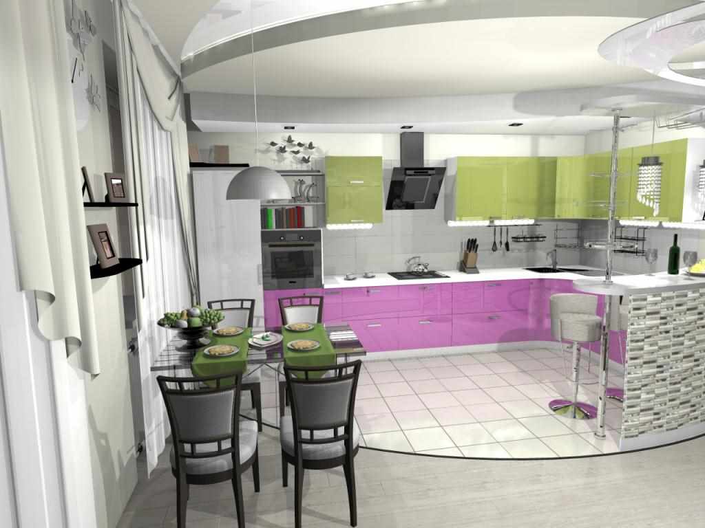Дизайн Квадратной Кухни 25 Кв М