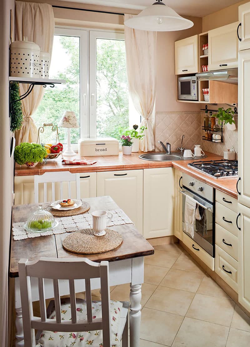 Интерьеры Небольших Кухонь Фото