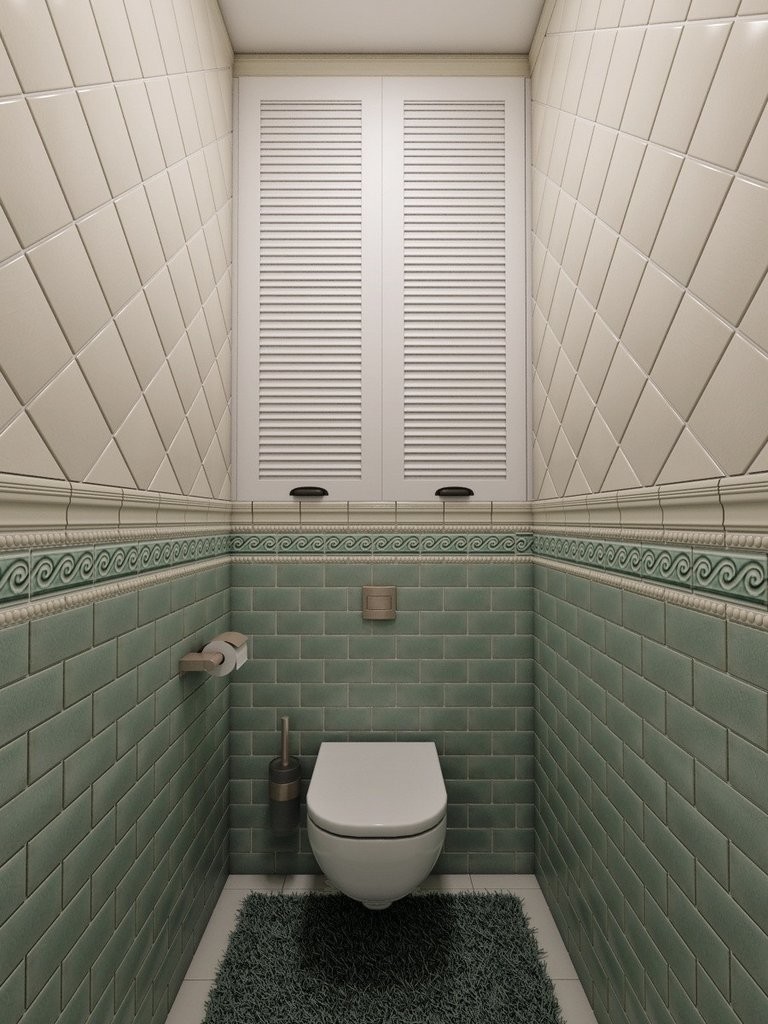 Интерьер Туалета В Квартире Плиткой