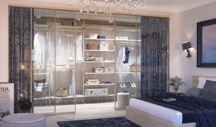 20 вариантов размещения гардеробной в спальне: варианты дизайна своими руками