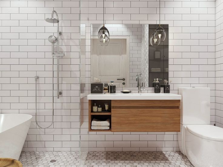 Ванная комната в скандинавском стиле