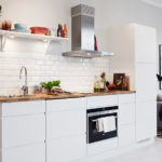 Дизайн белой кухни в минималистском стиле
