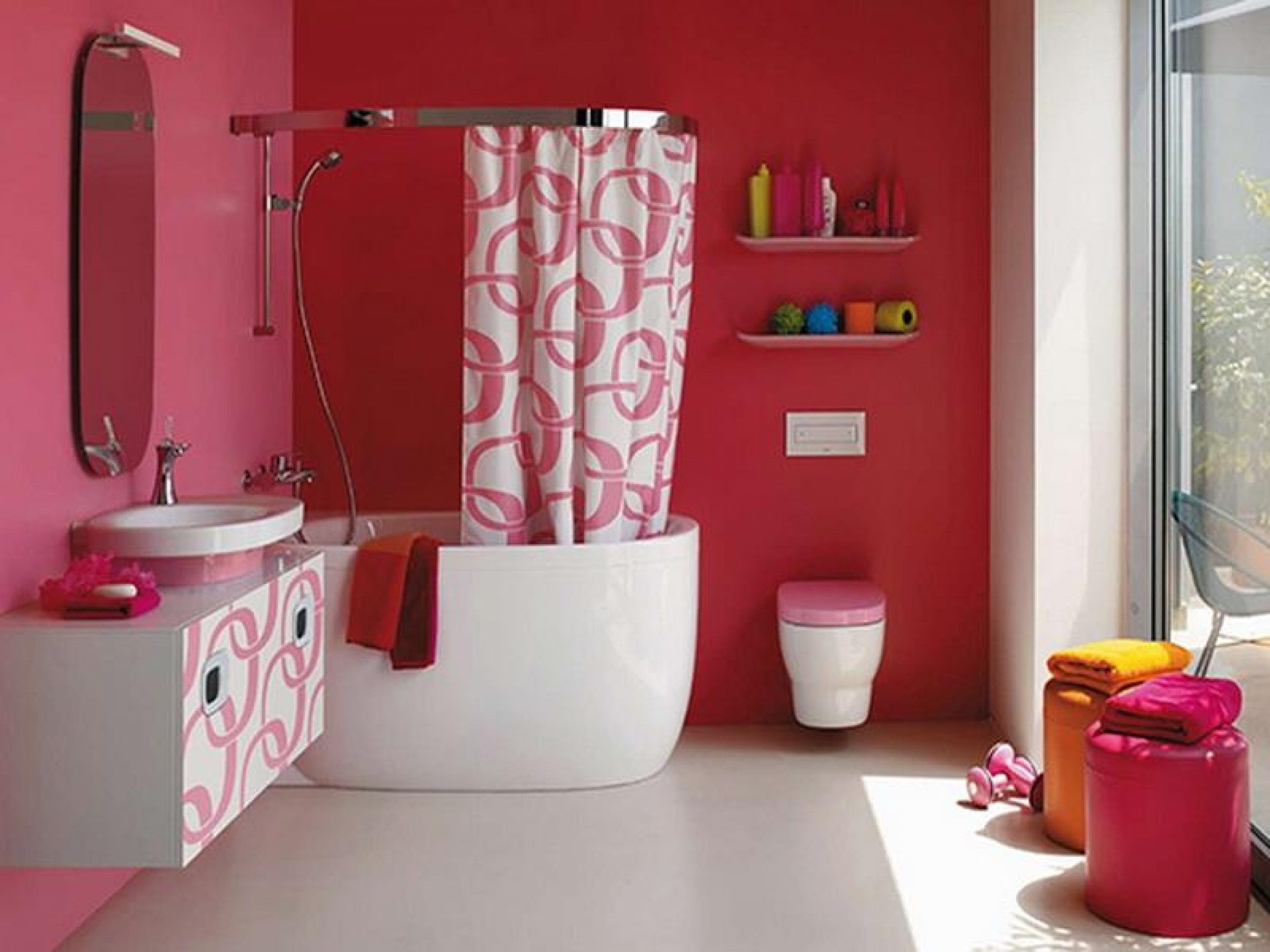 Как сделать дизайн ванной. Идеи для ванной комнаты. Цветные Ванные комнаты. Окрашенная ванная комната. Интерьер ванной комнаты.