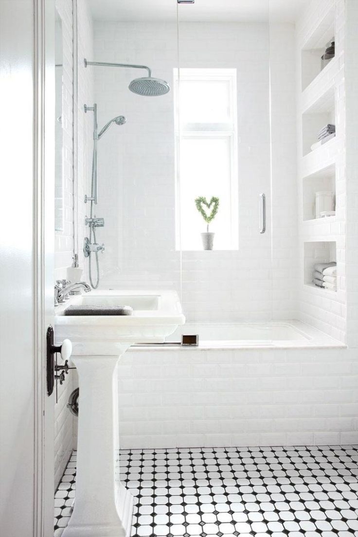 Ванная Комната В Белой Плитке Фото