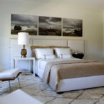 Декор спальни модульная панорама над кроватью