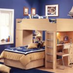 Дизайн детской комнаты для двух разнополых детей корпусная мебель