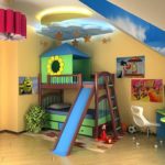 Дизайн детской комнаты для двух разнополых детей младшего возраста