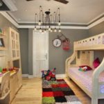 Дизайн детской комнаты для двух разнополых детей в городской квартире
