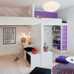 Дизайн детской комнаты для двух разнополых детей зонирование перегородкой