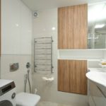 Дизайн ванной комнаты 6 кв м со встроенными шкафами
