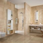 Дизайн ванной комнаты кафель и ламинат