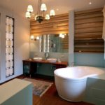 Дизайн ванной комнаты в частном доме эклетика