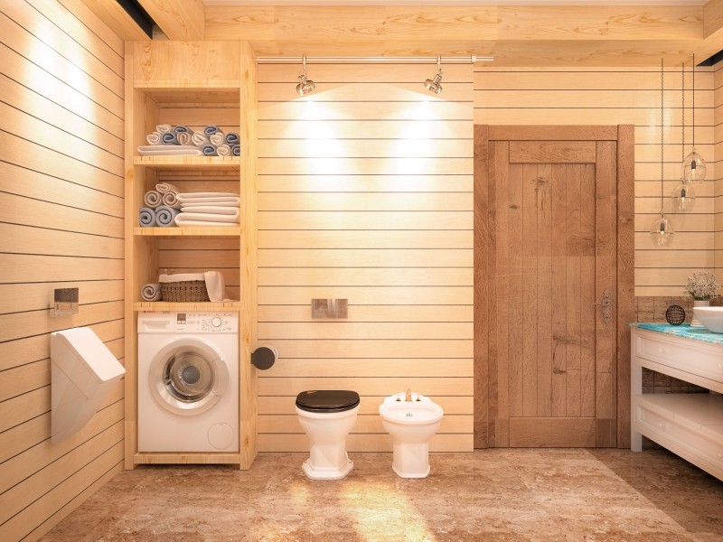 материалы для отделки ванной в деревянном доме