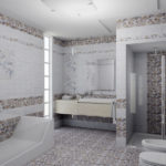 Дизайн ванной комнаты в частном доме кафель под морскую гальку