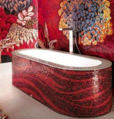 Мозаика для ванной комнаты декоративный рисунок