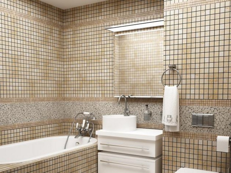 Укладка мозаики в ванной комнате, санузле, туалете. Стоимость работы мозаичника