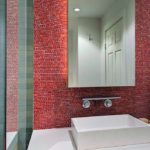 Мозаика в ванной комнате фон для зеркала