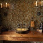 Мозаика в ванной комнате в классическом стиле
