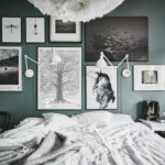 Оформление стен в спальне в стиле фотосюрреализма