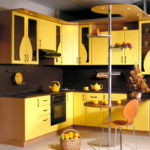 Сочетание цветов интерьер кухни светло желтый на темно-коричневом
