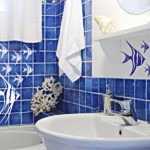 Декор ванной комнаты морские мотивы