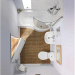 Дизайн ванной комнаты в хрущевке хай-тек и минимум деталей
