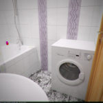 Дизайн ванной комнаты в хрущевке стиральная машина