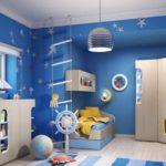 Оформление детской комнаты мебель и оформление в морском стиле