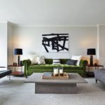 Оформление гостиной минималистского стиля в светло-серых тонах