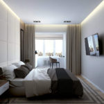 спальня с балконом дизайн идеи