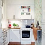 узкая кухня фото интерьер