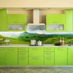 зеленая кухня фото интерьер