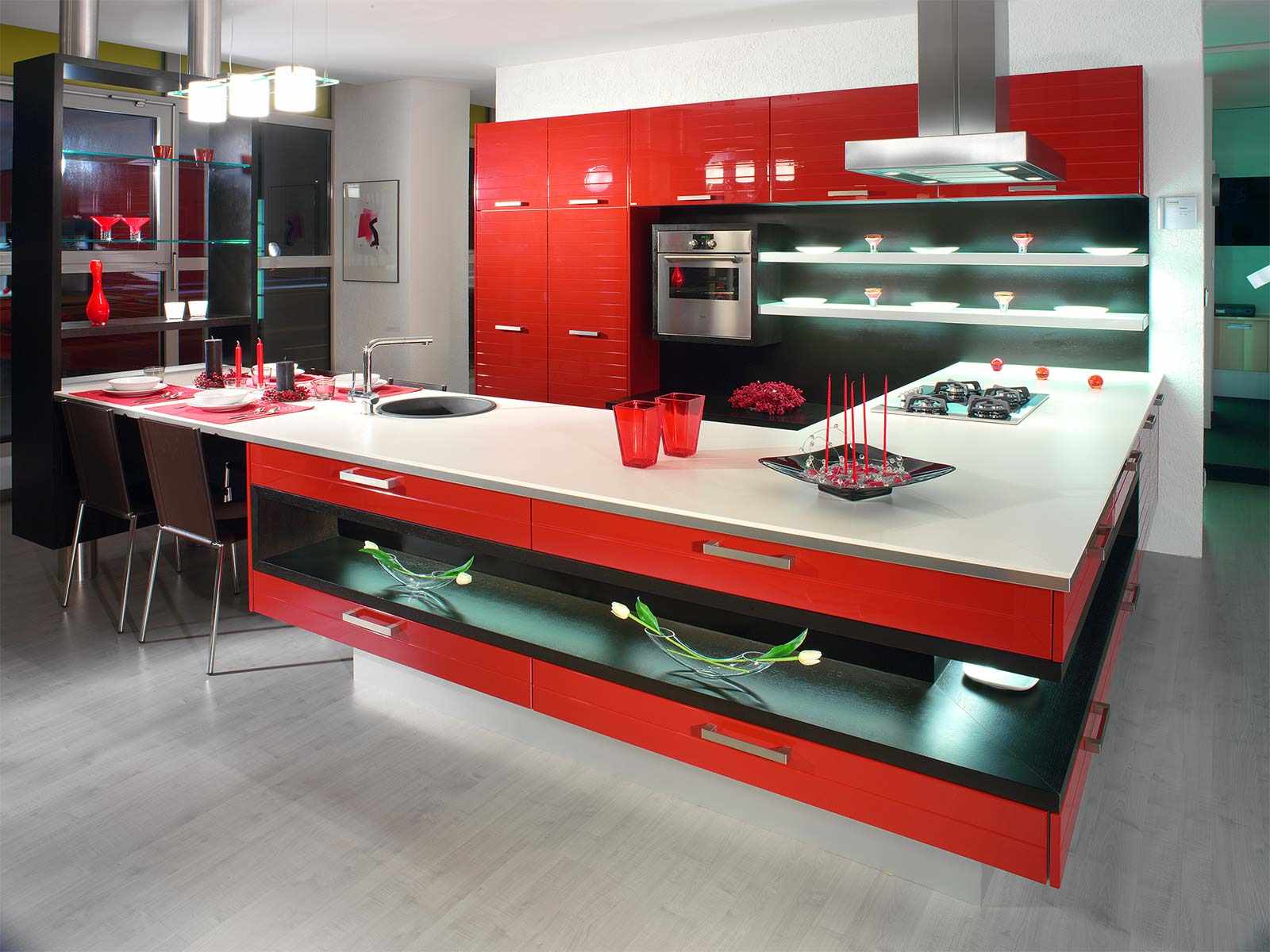 Кухни новые красивые. Красная кухня икеа. Самая красивая кухня. Красивые стильные кухни. Красивые современные кухни.