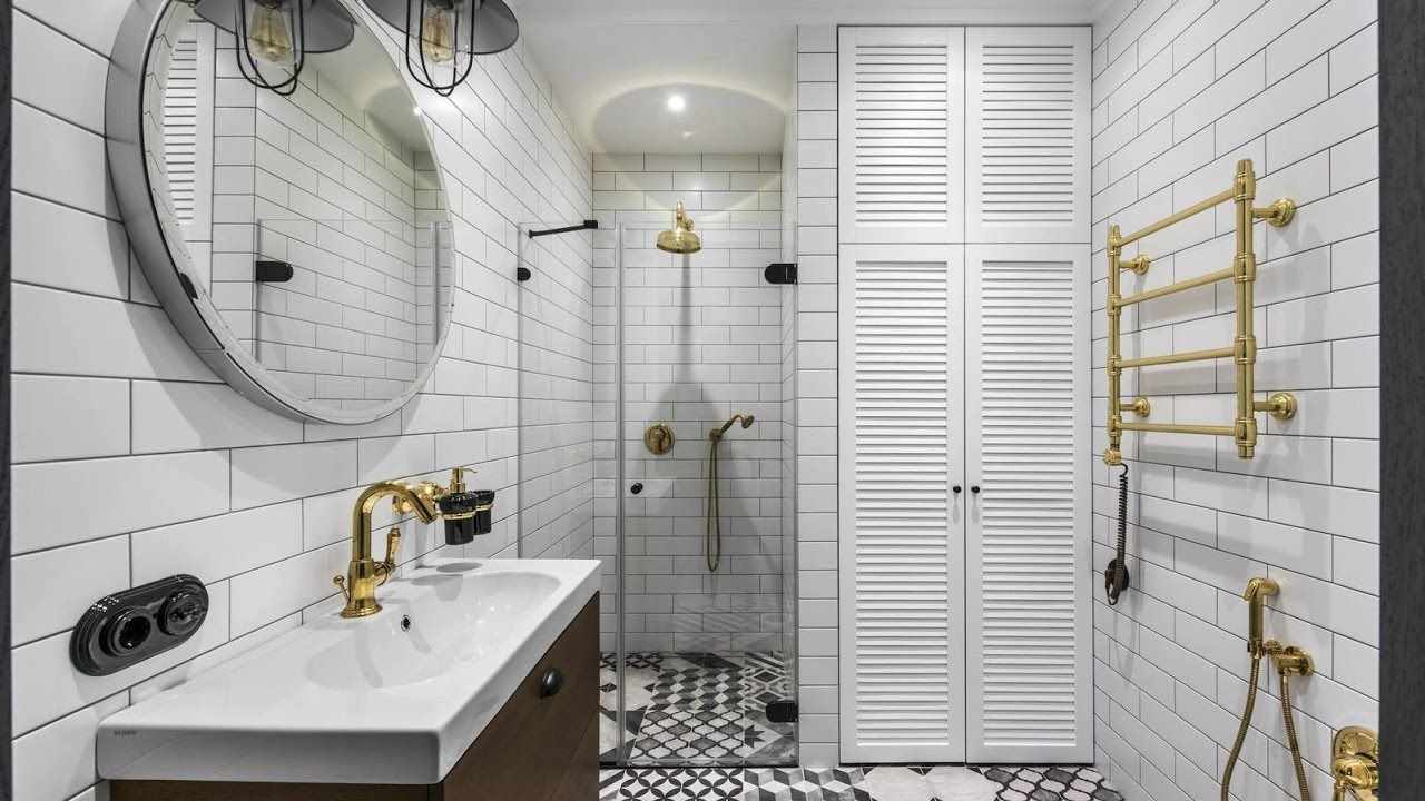 пример красивого интерьера ванной комнаты