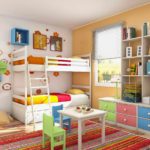 идея светлого дизайна детской комнаты фото