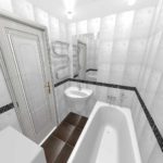 идея необычного стиля ванной комнаты фото