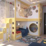 вариант красивого стиля детской комнаты фото