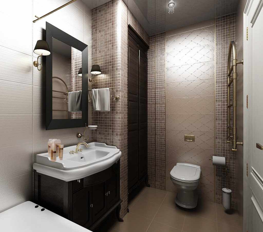 идея светлого декора ванной комнаты