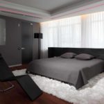 идея светлого стиля спальной комнаты картинка