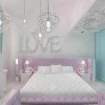 идея яркого стиля спальной комнаты для девочки фото