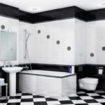 пример красивого дизайна ванной комнаты с облицовкой плиткой фото