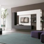 идея использования светлого дизайна гостиной комнаты в стиле минимализм картинка
