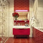 пример светлого дизайна ванной комнаты с облицовкой плиткой картинка