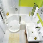 идея красивого стиля ванной комнаты с угловой ванной картинка