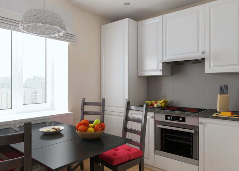 Кухня в панельном доме: особенности оформления и 6 проектов с планировками + 80 фото