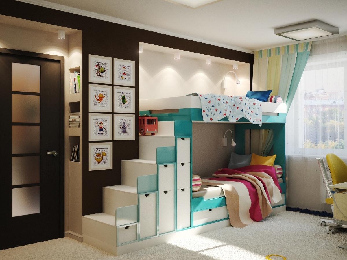 детские спальни для мальчика и девочки