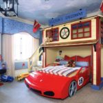 Кровать в форме автомобиля из мультфильма