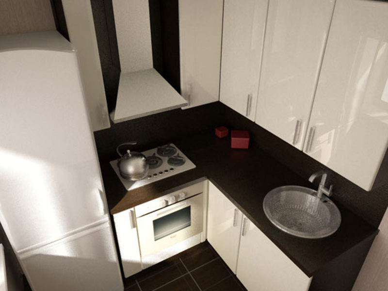 Как расставить мебель на кухне 7 кв м фото с холодильником