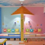 Цветовое зонирование детской комнаты