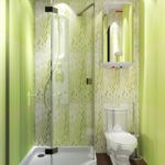 Дизайн ванной комнаты в зеленых тонах